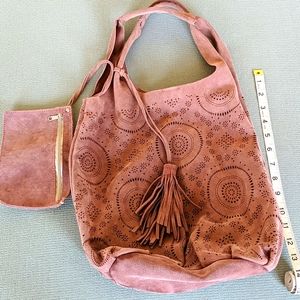 Suede bag